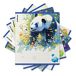 ТЕТРАДЬ 24 Л, ЛИН. ERICHKRAUSE FLOWER PANDA, MIX-PACK /10/160/