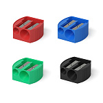 ТОЧИЛКА ПЛАСТ. ERICHKRAUSE MULTI, 2 ОТВЕРСТИЯ, АССОРТИ /24/144/1440/