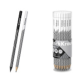 КАРАНДАШ Ч/Г ERICHKRAUSE ILLUSION, HB, КРУГЛЫЙ, ЧЕРНО-БЕЛЫЙ /42/252/2016/