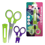 НОЖНИЦЫ 13 СМ. ERICHKRAUSE JUNIOR PROTECT PANDA HUGS, СТИКЕР, АССОРТИ, П/У, БЛИСТЕ /12/240/