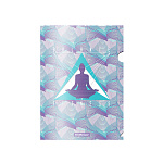 Набор из 4 папок-уголков пластиковых ErichKrause® Meditation, A4, ассорти