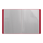 ПАПКА С ФАЙЛАМИ НА 20 КАРМАНОВ. ERICHKRAUSE CLASSIC, 0,4 ММ, КРАСНЫЙ /4/80/ РФ