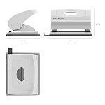 ДЫРОКОЛ ДО 20 Л. ERICHKRAUSE ELEGANCE, АССОРТИ /12/72/