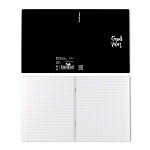 ТЕТРАДЬ 48 Л, А5+, КЛ. ERICHKRAUSE COVERPROBOOK СЛОВА ЧЕРНЫЙ, ПЛАСТ. ОБЛ. НА СКОБЕ /5/100/ РФ