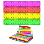 ЛИНЕЙКА 20 СМ, ERICH KRAUSE® NEON SOLID, АССОРТИ /44/924/ РФ