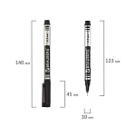 МАРКЕР ПЕРМ. BRAUBERG JET, 0.5,ММ, НЕСТИРАЕМЫЙ. МЕТАЛЛ. НАКОНЕЧНИК, ЧЕРНЫЙ /12/144/