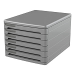 Файл-кабинет 6-секционный пластиковый ErichKrause Classic, серый