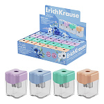 ТОЧИЛКА ПЛАСТ. ERICHKRAUSE WAVE MINI, PASTEL BLOOM, КОНТЕЙНЕР, АССОРТИ, ДИСПЛЕЙ /24/144/