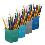 Набор школьный пластиковый ErichKrause® Base, Ice Metallic, ассорти из 3 цветов