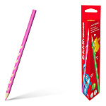 КАРАНДАШИ ЦВ. 12 ШТ, ERICHKRAUSE JOLLY FRIENDS, ДЕР. ТРЕХГРАН. ЭРГОНОМ. 3 ММ, АССОРТИ /12/144/