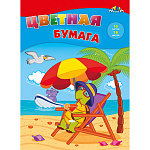 БУМАГА ЦВЕТНАЯ А4, 16 Л, 16 ЦВ. КРУТОЕ ЛЕТО /60/