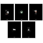 ТЕТРАДЬ 48 Л, А5, КЛ, ХАТБЕР. КОФЕЙНАЯ ИСТОРИЯ, ГЛЯНЦ. ЛАМ. НА СКОБЕ /5/60/