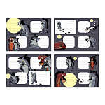 Наклейки на тетрадь ErichKrause Жил-был Пес, 4 листа, в пакете с европодвесом