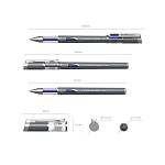 РУЧКА ГЕЛ. ERICHKRAUSE MEGAPOLIS GEL, СИНИЙ /12/144/1728/