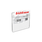 Набор бейджей горизонтальных ErichKrause размер вставки 95х58 мм, прозрачный (в коробке по 20 шт.)