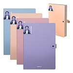 ПАПКА НА 04 ОТДЕЛА, НА КНОПКЕ, ERICHKRAUSE MATT MANGA, 0,6 ММ, АССОРТИ /4/64/ РФ