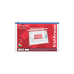 КОНВЕРТ ПЛАСТ. НА МОЛНИИ, А5, ERICHKRAUSE ZIP PCKET, 0,14 ММ, ПЛОТ, ПРОЗР. /12/240/