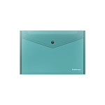 КОНВЕРТ ПЛАСТ. НА КНОПКЕ, B5, ERICHKRAUSE СИЯНИЕ, 0,18 ММ, ПОЛУПРОЗР. АССОРТИ /12/576/