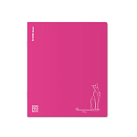 ТЕТРАДЬ 48 Л, А5+, КЛ. ERICHKRAUSE COVERPROBOOK SILHOUETTE, ПЛАСТ. ОБЛ. НА СКОБЕ /5/100/ РФ