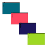 КОНВЕРТ ПЛАСТ. НА МОЛНИИ, C6, ERICHKRAUSE SOFT REEF ZIP, 0.18 ММ, НЕПРОЗР. АССОРТИ /12/204/ РФ