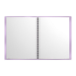 Папка файловая пластиковая на спирали ErichKrause Pastel Bloom Cats, с 20 прозрачными карманами, A4, фиолетовый, ассорти (в пакете по 4 шт.)