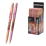 РУЧКА ШАР. ERICHKRAUSE R-301 ПРИМА-КОШКА 0.7 ММ, СИНИЙ /50/400/3200/