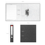 РЕГИСТРАТОР 5 СМ. ERICHKRAUSE BASIC, МРАМОР, СЕРЫЙ /25/ РФ