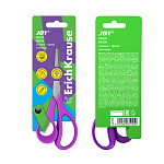 НОЖНИЦЫ 14 СМ. ERICHKRAUSE JOY® ERGO, ЛИНЕЙКА НА ЛЕЗВИИ, АССОРТИ, К/У, Е/П /12/240/