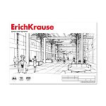 АЛЬБОМ Д/ЧЕРЧЕНИЯ 10 Л, А4, ERICHKRAUSE, ГОРИЗ. РАМКА, БЕЛЫЙ, КЛЕЕВ. СКРЕП. /10/40/