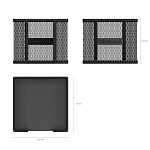 ПОДСТАВКА Д/БУМАЖНОГО БЛОКА, ERICHKRAUSE, МЕТАЛЛ. СЕТЧАТЫЙ, ЧЕРНЫЙ /12/