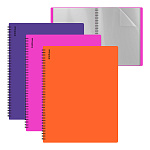 ПАПКА С ФАЙЛАМИ НА 20 КАРМАНОВ. ERICHKRAUSE SOFT CARIBBEAN, 0,6 ММ, АССОРТИ, НА СПИРАЛИ /3/84/ РФ