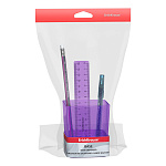 Набор настольный пластиковый ErichKrause® Base, Glitter, сиреневый