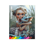КАРТОН ЦВЕТНОЙ A4, 10 Л, 10 ЦВ, ERICHKRAUSE, MAGIC PET, ИГРУШКА-НАБОР, ГЛЯНЦ. НА КЛЕЮ /10/
