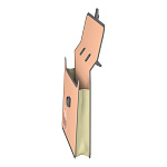 Портфель пластиковый ErichKrause Matt Pastel Bloom, с текстильной вставкой, A4, ассорти (в пакете по 1 шт.)