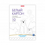 КАРТОН БЕЛЫЙ А4, 10 Л, ERICHKRAUSE, ИГРУШКА-НАБОР, ГЛЯНЦ. КЛЕЕВ. СКРЕП. /10/50/ РФ