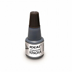 КРАСКА ШТЕМПЕЛЬНАЯ IDEAL, 24 МЛ, ЧЕРНАЯ /24/