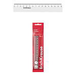 Линейка с волнистым краем пластиковая ErichKrause Clear, 15см, флоупак, прозрачный (в пакете по 20 шт)