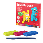 ПЛАСТИЛИН 12 ЦВ. ERICHKRAUSE JOLLY FRIENDS, 216 Г, СО СТЕКОМ, АССОРТИ, К/К /6/24/