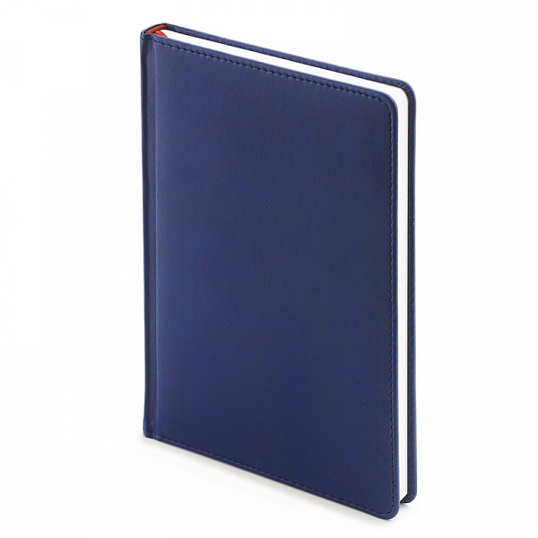 ЕЖЕДНЕВНИК НЕДАТИР, A5+, БАРХАТ, ТЕМНО-СИНИЙ /12/ РФ