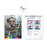 КАРТОН ЦВЕТНОЙ A4, 10 Л, 10 ЦВ, ERICHKRAUSE, MAGIC PET, ИГРУШКА-НАБОР, ГЛЯНЦ. НА КЛЕЮ /10/