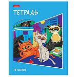 ТЕТРАДЬ 48 Л, А5, КЛ, ХАТБЕР, КОТОБАНДА, НА СКОБЕ /5/100/