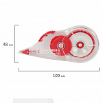 КОР. ЛЕНТА 5 ММ*12 М, BRAUBERG, ПРОЗР. КОРПУС, С ПОДКРУЧИВАНИЕМ, БЛИСТЕР /24/