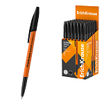 РУЧКА ШАР. ERICHKRAUSE SLENDER STICK ORANGE 0.7, SUPER GLIDE TECHNOLOGY, ЧЕРНЫЙ /50/200/2400/