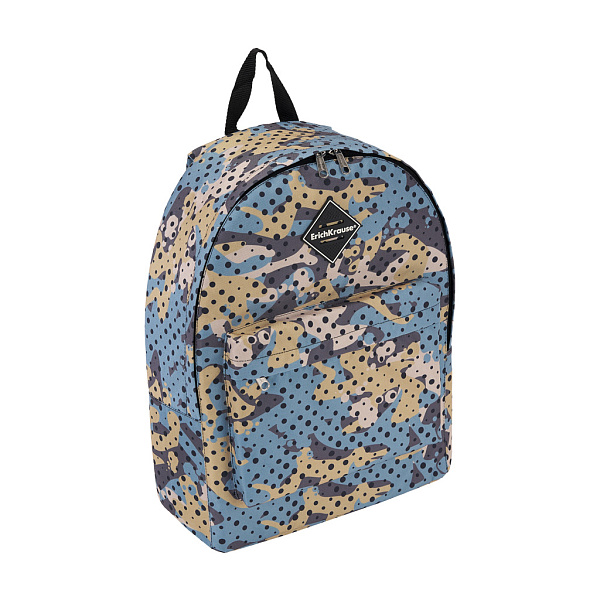Рюкзак ErichKrause EasyLine® 17Л Горошек и камуфляж