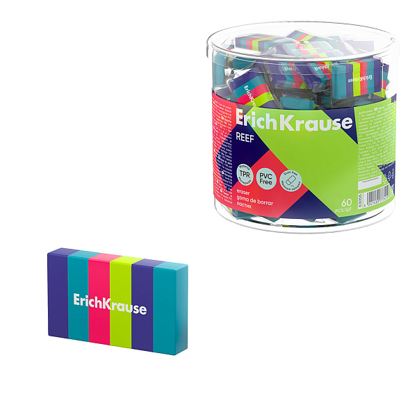 ЛАСТИК ERICHKRAUSE РИФ, РАЗНОЦВЕТНЫЙ, ТУБУС /60/240/960/