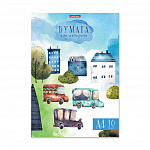 БУМАГА Д/АКВАРЕЛИ А4, 10 Л, ERICH KRAUSE® ЧЕРНИЧНЫЙ БУЛЬВАР, В ПАПКЕ, БЕЛЫЙ /40/