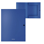 ПАПКА НА КНОПКЕ, А4, ERICHKRAUSE CLASSIC, 8 ММ, 0,4 ММ, 3 КЛАПАНА, СИНИЙ /4/48/ РФ