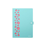 ПАПКА НА 04 ОТДЕЛА, НА КНОПКЕ, ERICHKRAUSE DIAGONAL PASTEL, 0,6 ММ, ПЕРФ. АССОРТИ /4/64/ РФ