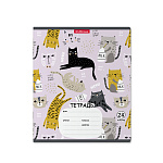 ТЕТРАДЬ 24 Л, КЛ. ERICHKRAUSE LYING CATS, MIX-PACK /10/160/ РФ