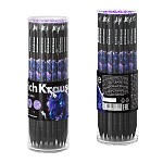 КАРАНДАШ Ч/Г ERICHKRAUSE BLACK UNICORN, HB, КРУГЛЫЙ, АССОРТИ, ТУБУС /42/252/2016/